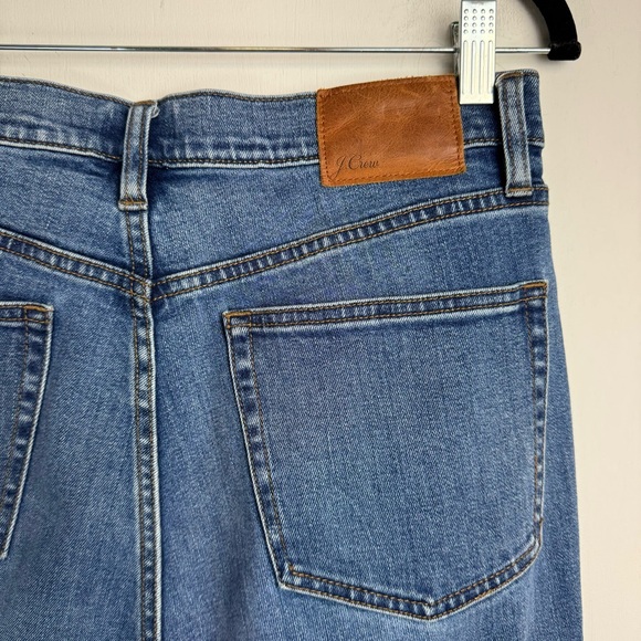 J. Crew Ashbury Flare Sz 29 High Rise Medium Wash Stretch Raw Hem - Picture 11 of 15